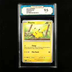 TQG 9.5 MINT+ 2023 Pokemon ENG Pikachu 025/165 C - Image 1