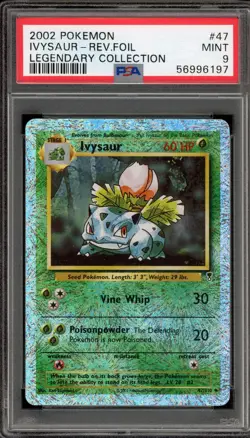 Pokemon Ivysaur Legendary Coll. Reverse Holo #47 PSA 9 Mint - Image 1