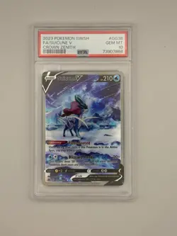 Suicune V GG38/GG70 Crown Zenith Sword & Shield 2023 Pokemon ENG PSA10 - Image 1