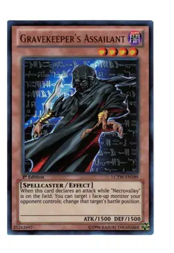 Yugioh- 1X Gravekeeper's Assailant - Ultra Rare - 1st Edition - LCYW-EN189 - NM - Image 1