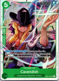 One Piece TCG • Cavendish EB01-012 • Super Rare • ENG/NM - Image 1