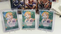 One Piece TCG EB02-017 Nami Rare (x3) English/Near Mint. - Image 1