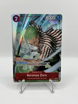 One Piece CCG Roronoa Zoro OP14-015 Alt Art SR - English - PACK FRESH MINT - Image 1