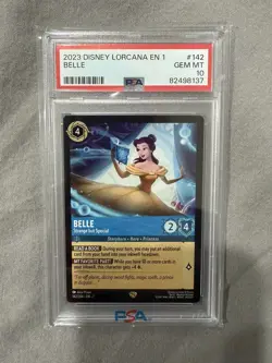 Disney Lorcana The First Chapter Belle - Strange but Special #142 PSA 10 - Image 1