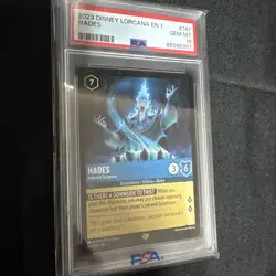 Disney Lorcana TCG - The First Chapter - Hades Infernal Schemer - PSA 10 - Image 1