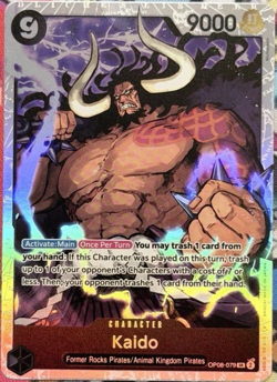 Kaido OP08-079 Two Legends Super Rare Holo One Piece TCG Game Card NM/M English - Image 1