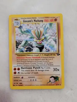 Pokemon Giovanni's Machamp Gym Challenge 6/132 Holo Rare Unlimited English Card - Image 1