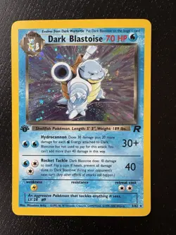 Pokemon cards: Dark Blastoise 1st Edition Team Rocket Holo 3/82 - Image 1
