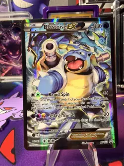 Pokemon Blastoise EX Promo Holo XY122 XY 180 LP Card Pokemon TCG Card Stock - Image 1