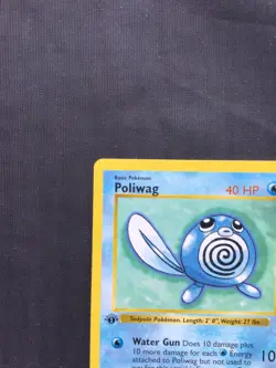 Pokemon Cards: Base Set 1st Edition Common: Poliwag 59/102 - Image 2