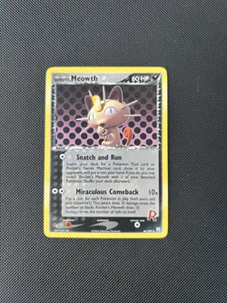 Pokemon Card EX Team Rocket Returns Rocket's Meowth 46/109 - Image 1