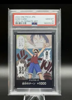 Don!! Card 2022 One Piece OP01 Japanese Romance Dawn Alternate Art PSA10 GEM MT - Image 1