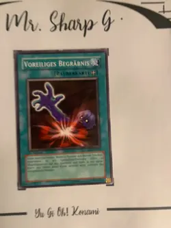 VOREILIGES BEGRABNIS - 1. AUFLAGE SD3-DE018 DEUTSCH Yu-Gi-Oh! CARD COMMON KONAMI - Image 2
