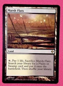 MTG Marsh Flats Zendikar Regular Card Magic the Gathering Mint 🔥 - Image 1