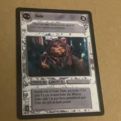 STAR WARS CCG ENDOR RARE CARD ROMBA - Image 1