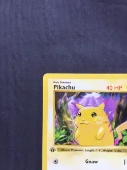 Pokemon Cards: Base Set 1st Edition Common: Yellow Cheek Pikachu 58/102 - Image 2