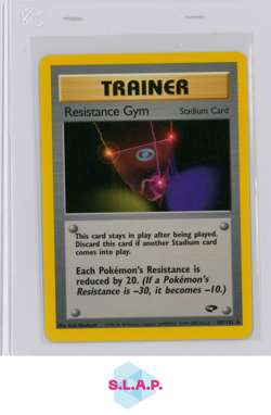 RESISTANCE GYM POKEMON 109/132 GYM CHALLENGE STADIUM CARD 1999-2000 ENGLISH - Image 1