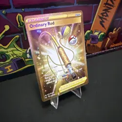 Pokemon Card Ordinary Rod (Secret) Secret Rare SWSH01: Sword & Shield - Image 2