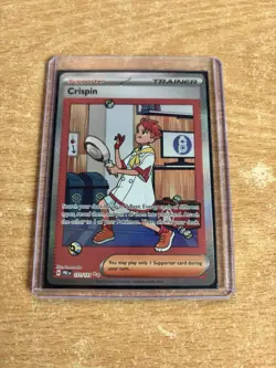 Pokemon TCG Crispin SIR trainer card from Prismatic Evolutions English - Image 1