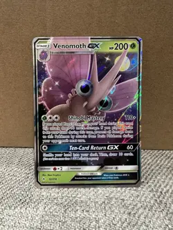 Pokemon TCG Venomoth GX Holo Ultra Rare Card Unbroken Bonds 12/214 - Image 1