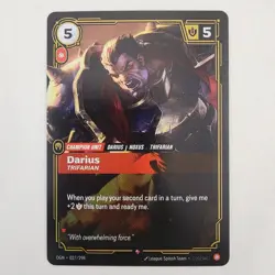 Darius Trifarian 27/298 Riftbound: Origins League of Legends Holo NM 2025 ORG - Image 1