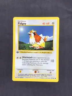 Pokemon Cards: Base Set 1st Edition Common: Pidgey 57/102 - Image 1
