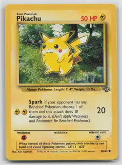 Pokemon Card Pikachu Common Jungle 60/64 - Image 1