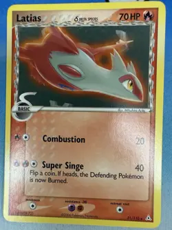 Latias 21/110 Holon Phantoms Delta Species Rare Pokemon Card - Image 1