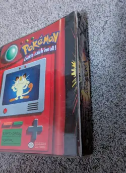 Vintage Pokemon Card Binder Thunder Wave Electric Pikachu Nintendo 1998 Pokedex - Image 3