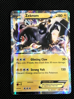 Zekrom EX 52/113 Legendary Treasures Holo Ultra Rare Pokemon TCG Card - Image 1