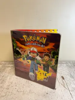 1999 Nintendo Original Pokemon Card Game 3-ring Binder Ash, Friends & Pikachu 41365040775 - Image 1