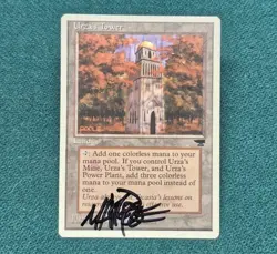 UNPLAYED Signed Urza's Tower CHRONICLES Mark Poole MTG Magic NM EDH CUBE - Image 1