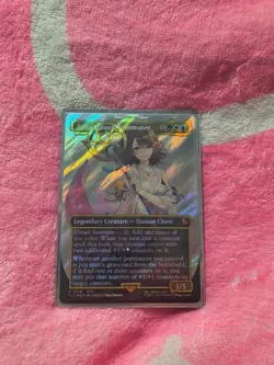 Yuna, Grand Summoner. Borderless Surge Foil. MTG Final Fantasy 0216 - Image 1