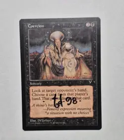 Unplayed Signed Nm COERCION – MTG Magic Visions Tony DiTerlizzi Edh Cube Vtg - Image 1