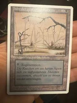 German Misprint Drudge Skeletons Swamp With Regenerate • NM/Unplayed • Mtg 1285 - Image 1