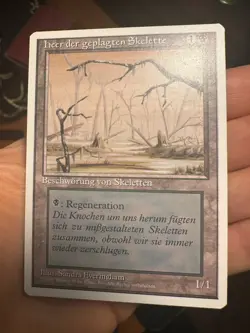German Misprint Drudge Skeletons Swamp With Regenerate • NM/Unplayed • Mtg 1285 - Image 2