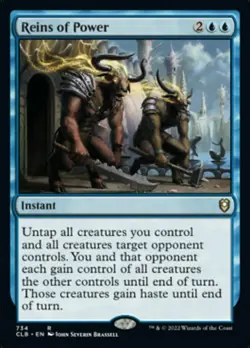 x1 Reins of Power - Deck Exclusive R MTG Commander Legends: Battle for Baldur's - Image 1