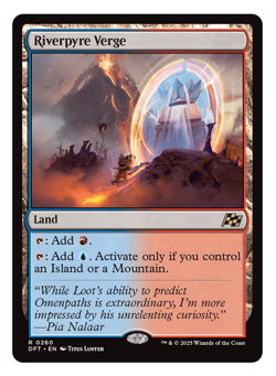 MTG - 1 x Riverpyre Verge - Rare Izzet Land - Aetherdrift (DFT) - M/NM - Image 1
