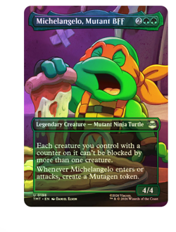 Michelangelo, Mutant BFF - Foil - Borderless Teenage Mutant Ninja Turtles - Image 1