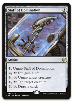 Staff of Domination #343 (NM) Commander Legends CMR Magic MTG - Image 1