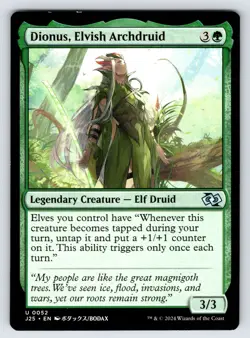Dionus, Elvish Archdruid Anime - Foundations Jumpstart - MTG Magic the Gathering - Image 1