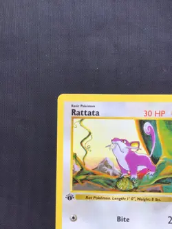 Pokemon Cards: Base Set 1st Edition Common: Rattata 61/102 - Image 2