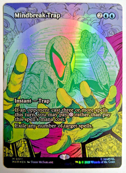 MTG MARVEL SPIDERMAN FOIL BORDERLESS Mindbreak Trap TODD MCFARLANE - Image 1