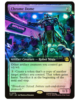Chrome Dome - Foil - Extended Art Teenage Mutant Ninja Turtles MTG - Image 1