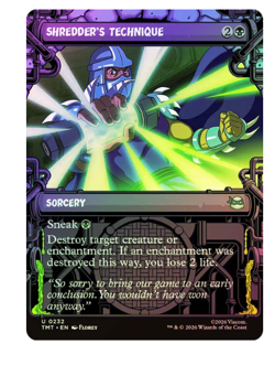 Shredder's Technique - Foil - Showcase Teenage Mutant Ninja Turtles MTG - Image 1