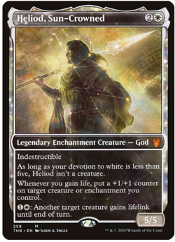 1x Heliod, Sun-Crowned Showcase Theros Beyond Death NM MTG - Image 1