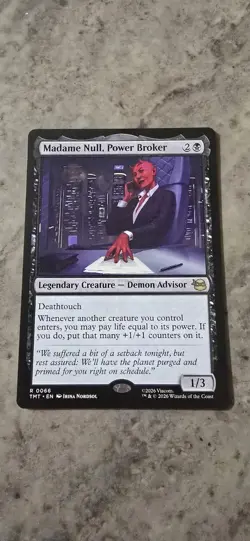 Madame Null, Power Broker Teenage Mutant Ninja Turtles Regular Rare MTG NM - Image 1