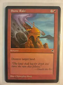 4x Stone Rain Tempest MTG Magic LP PLAYSET OF 4 - Image 1