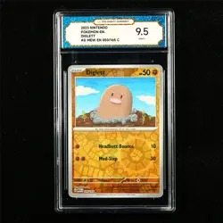 TQG 9.5 MINT+ 2023 Pokemon ENG Diglett 050/165 C - Image 1