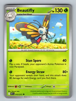 Beautifly 013/217 Uncommon ME: Ascended Heroes NM Pokemon TCG - Image 1